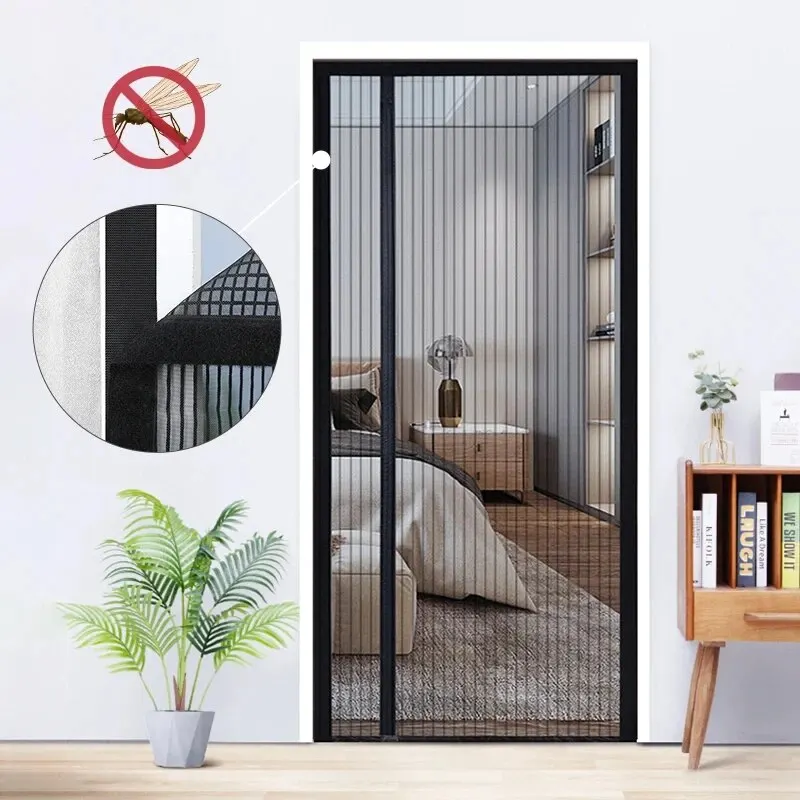 Anti-Mosquito Net Summer Automatic Closing Magnetic Mosquito Net Invisible Door Mesh Anti Bug Fly Partition Curtain Magic Mesh