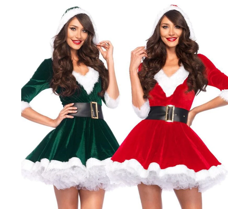 Christmas Costume Female Adult Sexy Annual Meeting Event Costume Cosplay Show Christmas Women's Dress