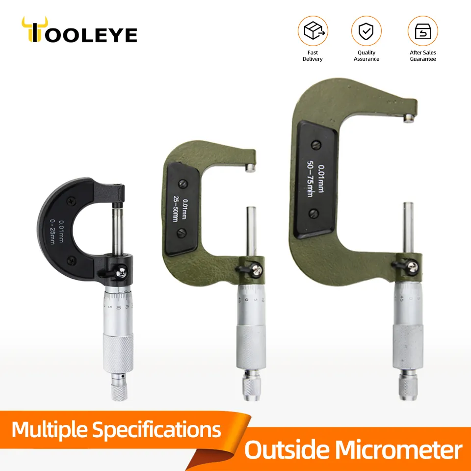 External Micrometer Set Outside Micrometer Micro Meter Mechanical Micrometers Measuring Tools Micrometric Gauges For Measurement
