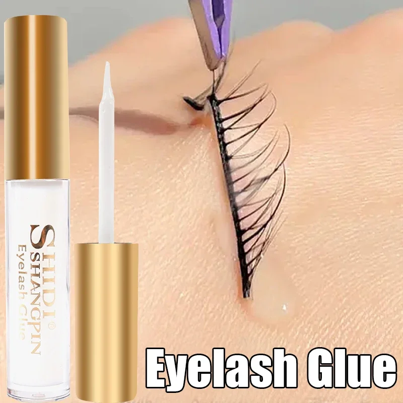 No Irritant Adhesive Eyelash Glue Waterproof Quick Drying Black White Transparent False Eyelashes Extension Glue Makeup Tools