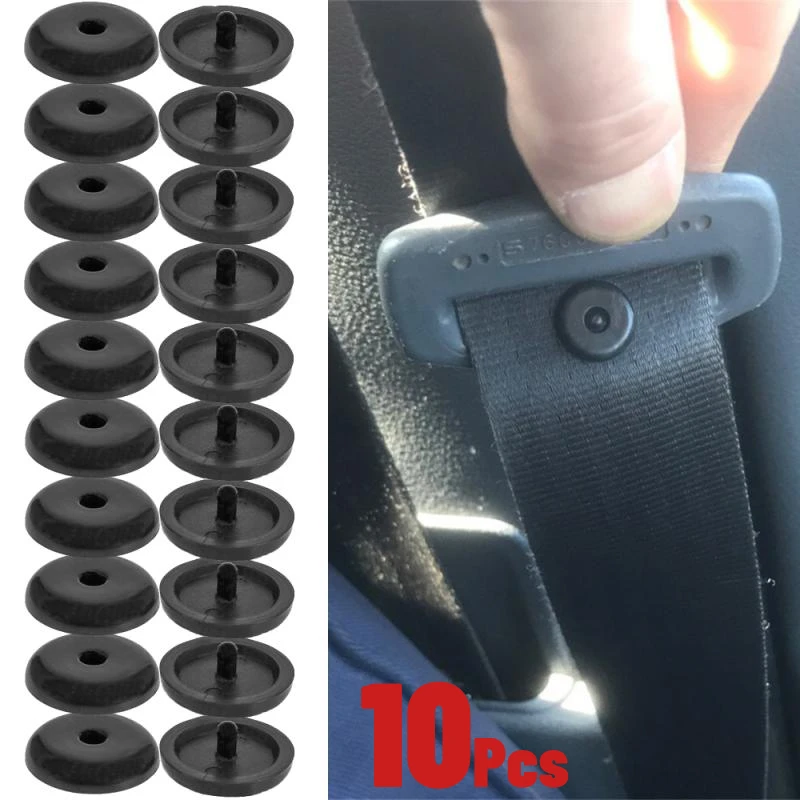 Universal Car Seat Belt Stopper Fixed Button Safety Belt Positioning Anti-skid Button Pick Head Anti-skid Clip Car Accessories