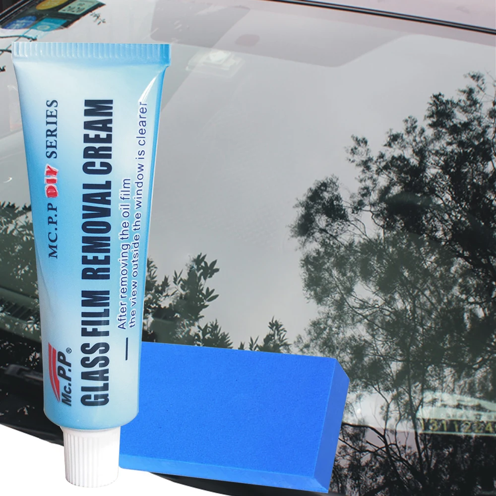 Auto Car Glass Polishing Degreaser Cleaner Oil Film Clean Polish Paste for Bathroom Window Windshield Windscreen Wash Agent Tool
