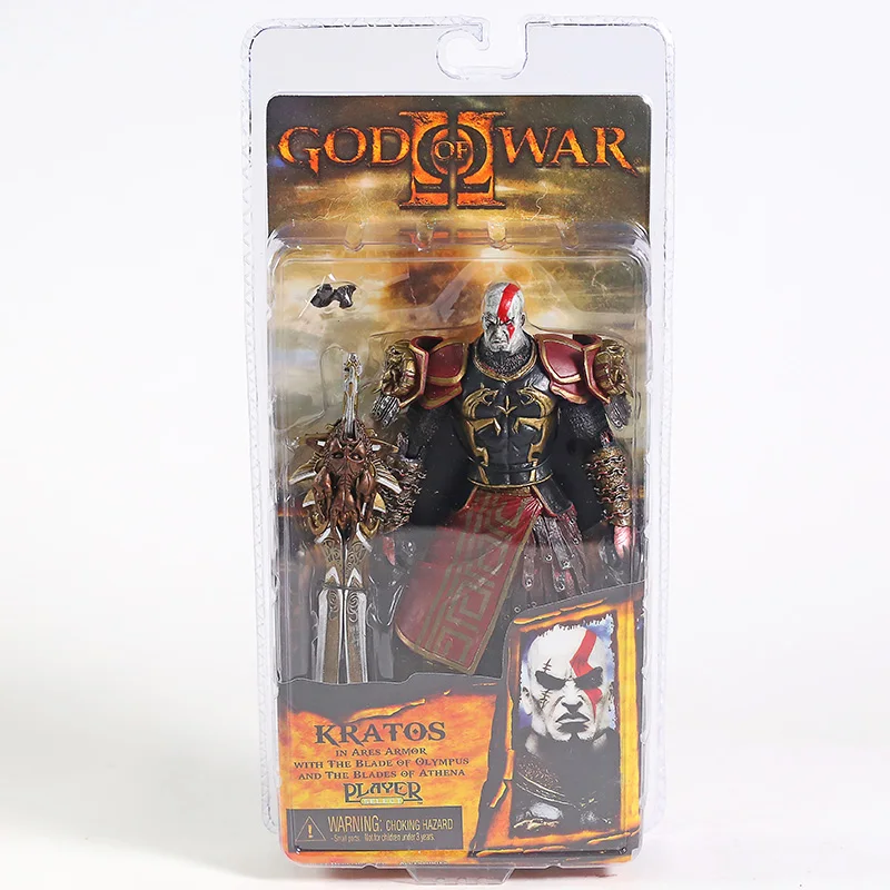 7" NECA God of War 2 II Kratos In Ares Armor W Blades PVC Action Figure Toy Doll Chritmas Gift Hot Retail