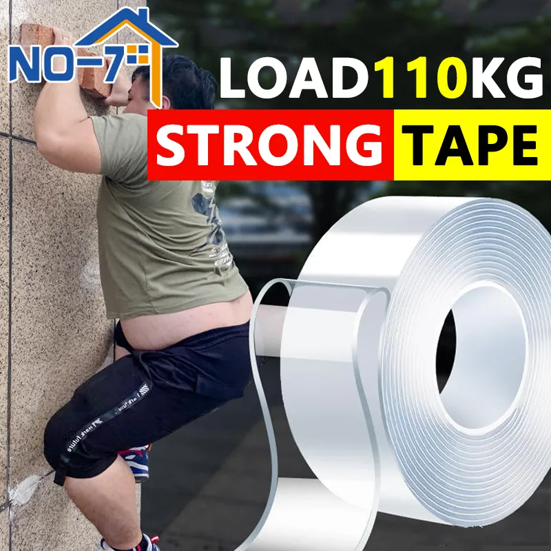 Nano Tape Super Strong Double Sided Tape Extra Strong Adhesive Non-slip Tape Waterproof Transparent Tape for Kitchen Bathroom