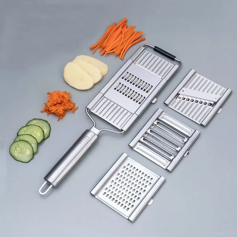 3 in 1 Vegetable Slicer Shredder Grater Cutter Manual Fruit Carrot Potato Grater With Handle Multi Purpose Home Kitchen Tools