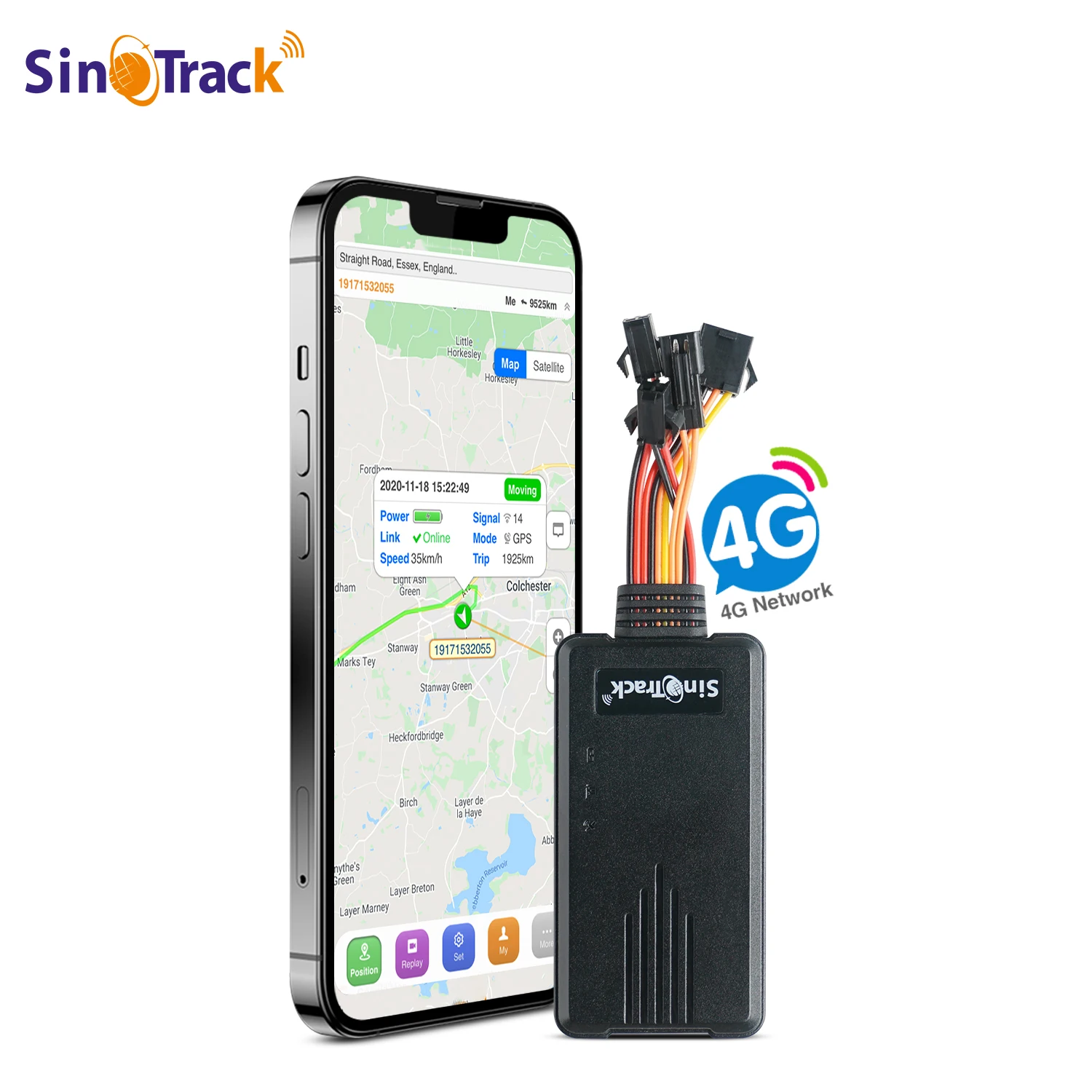 4G ST-906L Builtin Battery GPS tracker for Car Motorcycle Vehicle Cut Off Oil Power Voice monitoring & online tracking software
