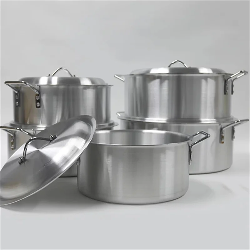 5pcs/set Thick Aluminum Pot Set  Multi-Purpose Pot Soup Pot Cookware Set  Non-Stick Pan Panela Cooking Tool KITCHEN UTENSIL SET