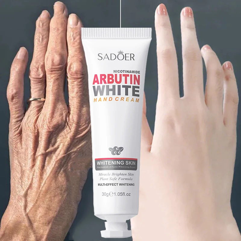 Whitening Hand Cream Niacinamide Arbutin Wrinkle Removal Anti-crack Moisturizing Repair Fade Fine Lines Smooth Skin Hand Care