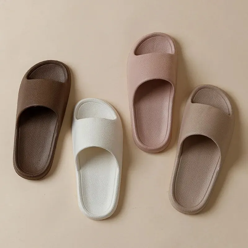 Fashion Women Slippers Summer Flat Lightweight EVA Home Bathroom Slippers Comfort Massage Couples Indoor Slides Shower Shoes