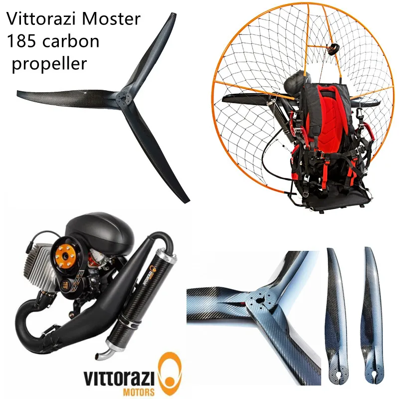 VITTORAZI MOSTER 125cm 130cm 2 blades 3 blades paramotor carbon propeller powered paraglider propeller best balance