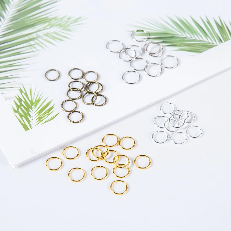 5g/bag 4 5 6 7 8 10 12 14 16mm Split Jump O Rings Metal Connectors For DIY Jewelry Finding Making Accessories Wholesale Supplies