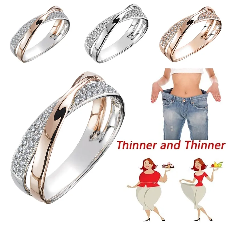 Magnetic Slimming Ring Weight Loss Health Care Fitness Jewelry Burning Weight Design Opening Therapy Lose Fashion  2022 Fashion