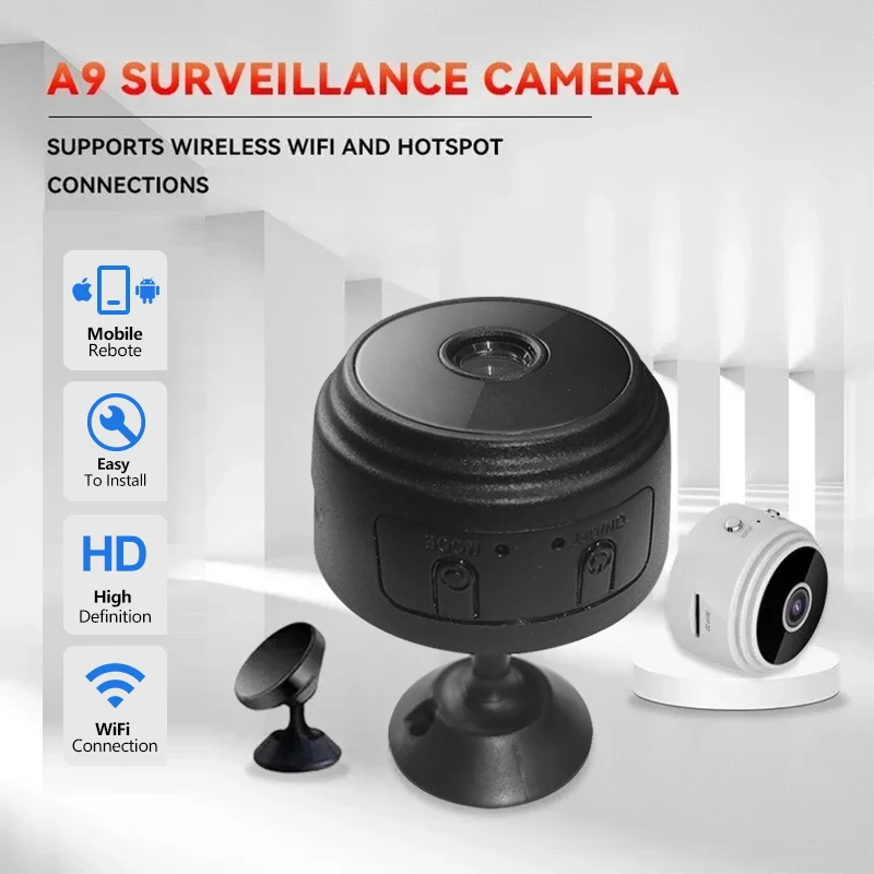 A9 WiFi Mini Camera Wireless Video Recorder Voice Recorder Security Monitoring Camera Smart Home For Infants And Pets