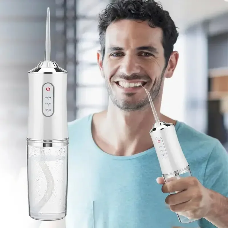 Portable Smart Electric Oral Irrigator Water Flosser Deodorizes Breath Freshens Breath Prevents Bad Germs