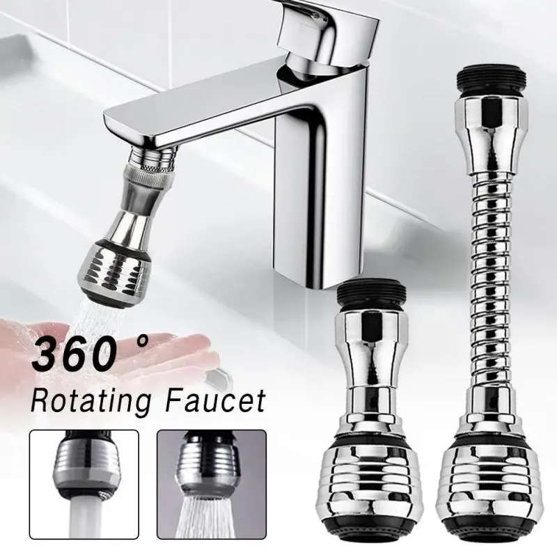 360° Adjustment Kitchen Faucet Extender Dual Mode Water Saving Pressurize Faucet Extender Filter Sprayer Bathroom Kitchen Gadget