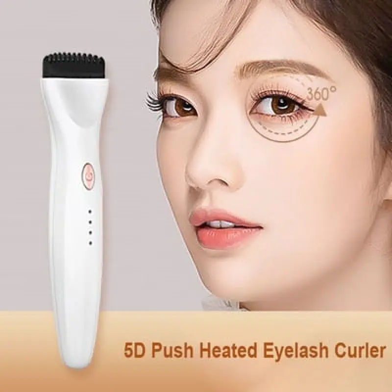 5D Push Heated Eyelash Curler 3 Modes Electric Eye Lashes Eyelash Grafting Long Lasting Makeup Tool Hot Viewer  ホットビューラー