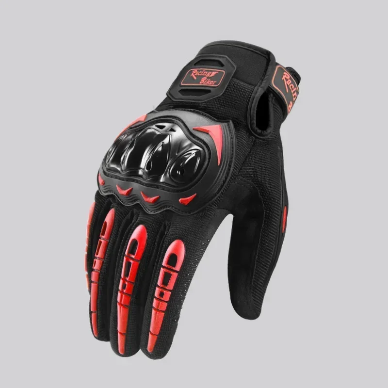 Novelty Motorcycle Skull Thermal Gloves Guantes Waterproof Touch Screen Full Finger Leather Anti-fall Moto Non-slip Riding Men