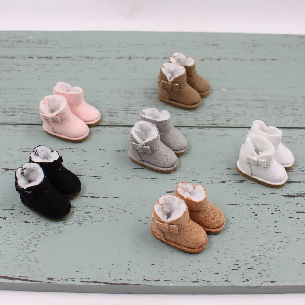 ICY DBS Blyth doll toys shoes winter boots snow shoes about 3.5cm toy shoes