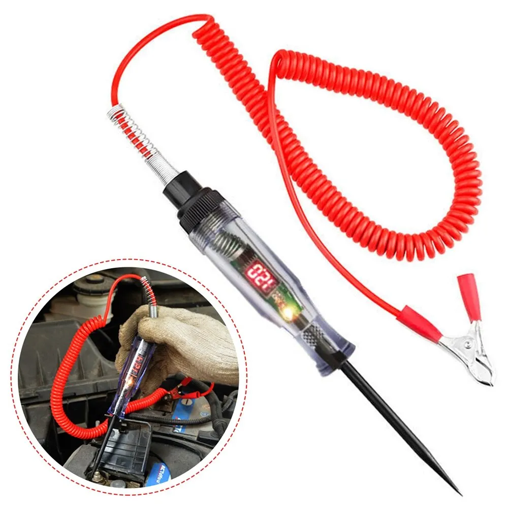 Car Truck Voltage Circuit Tester Auto 6V 24V Tools Car Diagnostic Probe Test Pen Light Bulb Electric Measuring Pen Tools