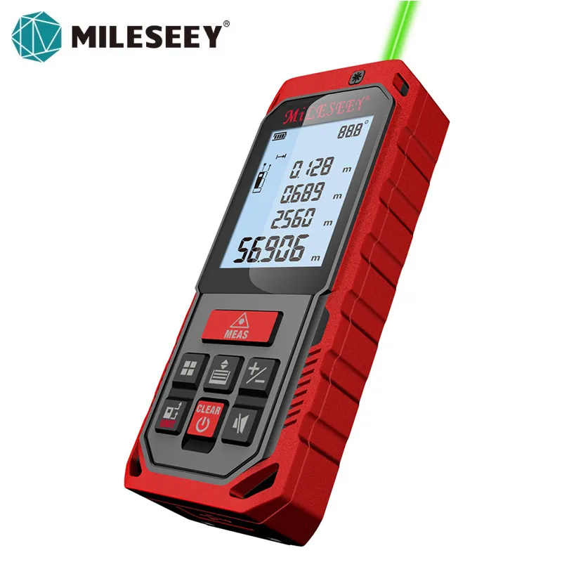Mileseey Mini Rangefinder Digital laser distance Meter laser Tape measure Diastimeter  tool 100M/80M/60M-40M Laser Rangefinder