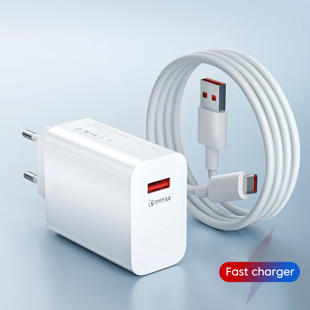 USB Charger Fast Charging QC3.0 USB C Cable Type C Cable Mobile Phone Charger For iPhone Huawei Samsung Xiaomi Quick Charge