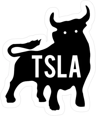 Tsla Bull - Tesla Stock - Elon Musk Tesla Sticker
