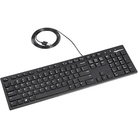 Amazon Basics Low-Profile Wired USB Keyboard with US Layout (QWERTY) Matte Black 1