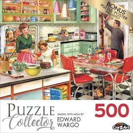 Cra-Z-Art Puzzle Collector 500-Piece Baking with Mom Jigsaw Puzzle