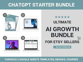 Chat GPT Bundle: Small Business Marketing Box, Etsy Seller Account, ChatGPT Tag Generator, AI Etsy Traffic, Social Media All-in-One Planner