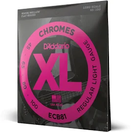 D'Addario ECB81 Chromes Bass Strings Light 45-100 Long Scale