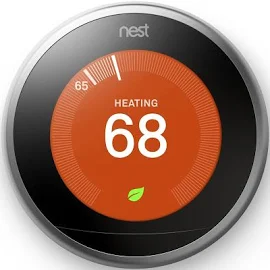 Nest - Learning Thermostat - 3rd Gen - Stainless Steel