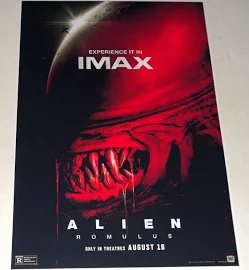 Alien Romulus 2024 Imax Pre-release Usa Alternate Horror Poster