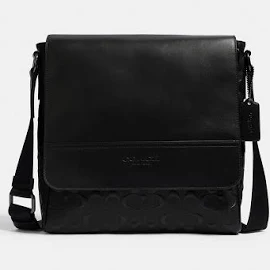 Coach Bags | Coach Houston Map Bag in Signature Leather | Color: Black | Size: Os | Beesimplellc's Closet