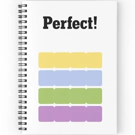 New York Times Connections Perfect! wordle Spiral Notebook