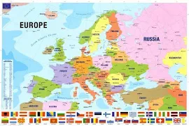 Poster: Map of Europe, 24x36in.
