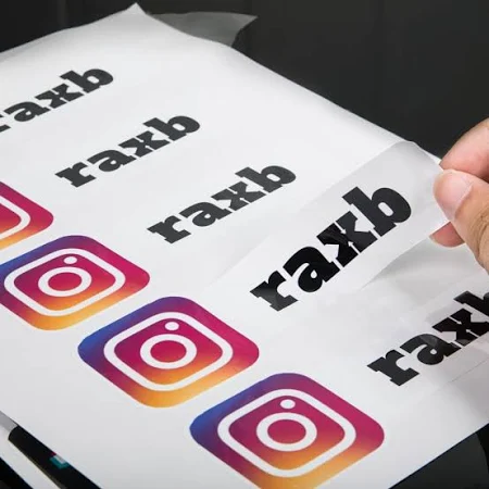 Custom Instagram Stickers for Cars, Social Media Decal, Customized Bumper Sticker Name Decal Personalized Username Logo Brand (Vinyl Stickers, 2 PCS)