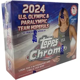 2024 Topps Chrome U.S. Olympic & Paralympic Hopefuls (Hobby Box)