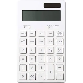 MUJI 37355538 Calculator, 12 Digits (KK-1154MS)