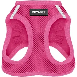 Voyager Step-In Air Dog Harness - All Weather Mesh Step in Vest Harness for Small and Medium Dogs by - Harness (Fuchsia), Small