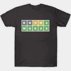 thedeuce Wordle Knows Words T-Shirt