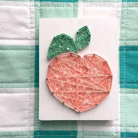MADE TO ORDER String Art Mini Peach Sign