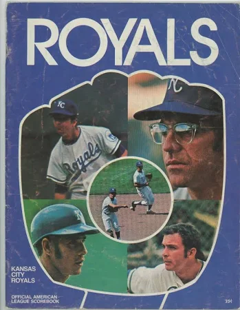 1971 Kc Royals Vs Tigers Scorebook Al Kaline - Amos Otis