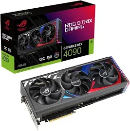 Asus Nvidia GeForce RTX 4090 Video Card OC Edition 24GB GDDR6X / Rog-strix-rtx4090-o24g-gaming