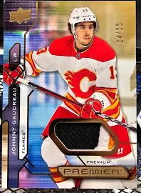 Johnny Gaudreau 21/22 Upper Deck Premier Premium Patch /25