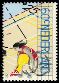 Netherlands B564 - Disabled Olympics "wheelchair Basketball" (pb86157)