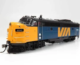 Rapido 220580 Ho Scale Via Rail (no Logo On Nose) Fp9a Locomotive 6540