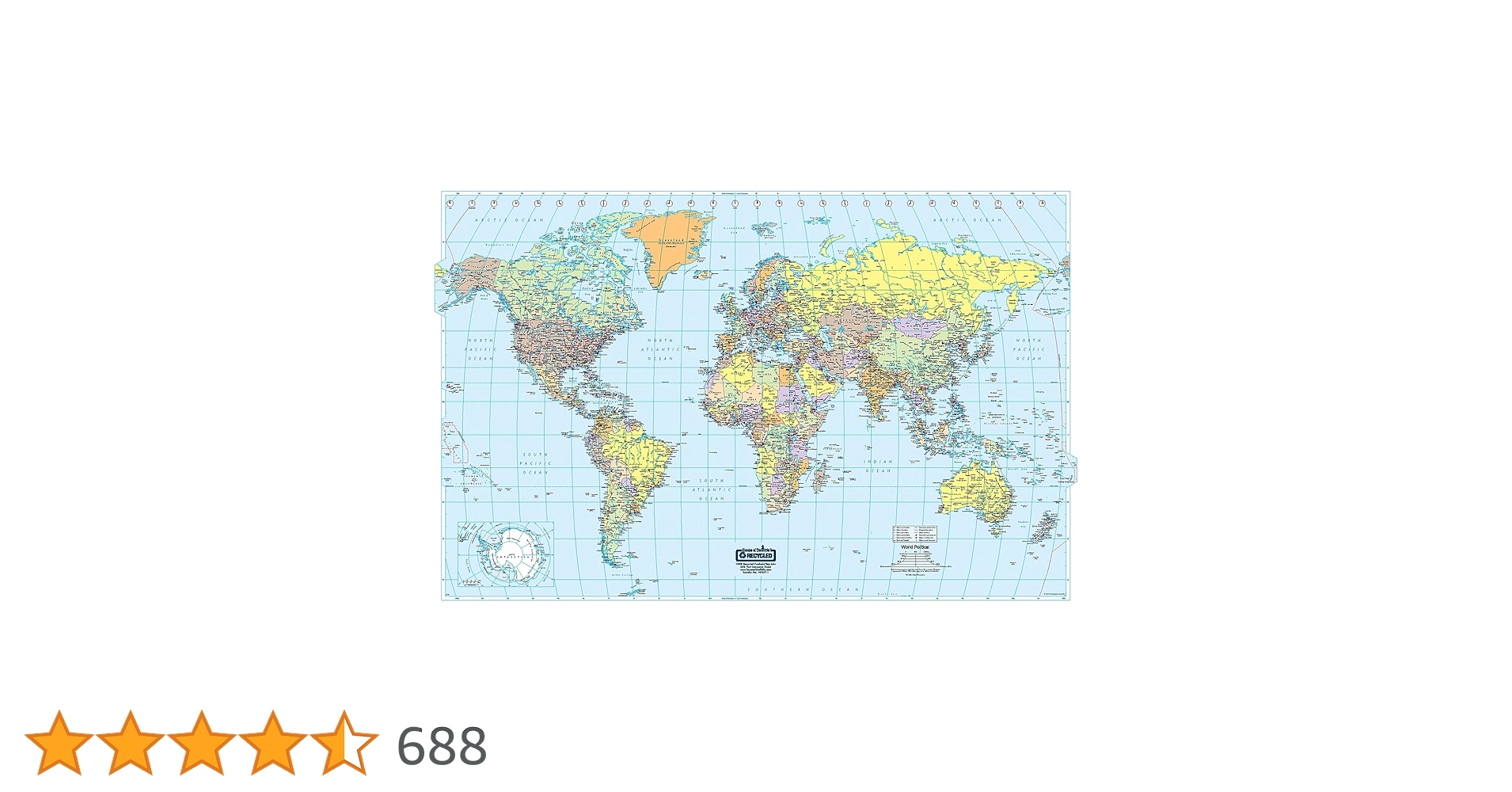 House of Doolittle Laminated World Map