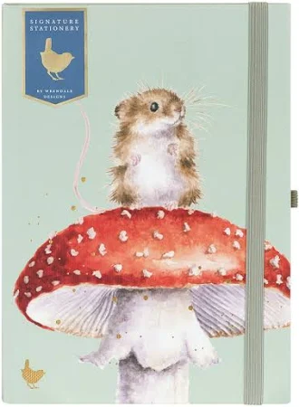 Wrendale Designs ' He's a Fun-Gi' Mouse Luxury A5 Notebook