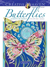 Creative Haven Butterflies Flights of Fancy Coloring Book [Book]