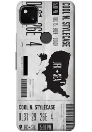 S3615 Airline Boarding Pass Art Case For Google Pixel 4a by INNOVE